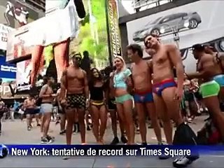 Rassemblement géant en sous-vêtements dans les rues de New York