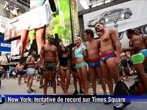 Rassemblement géant en sous-vêtements dans les rues de New York