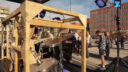 Une machine créatrice de musique, en pleine rue !