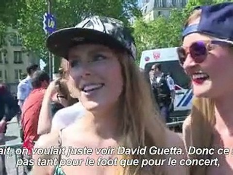 Euro-2016: la fête et les contrôles sur la fan zone de la Tour Eiffel