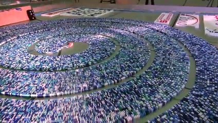 Record : il fait tomber 275 000 dominos