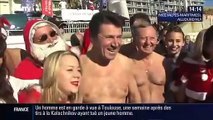 Estrosi, invité d'honneur du 69e bain de Noel à Nice