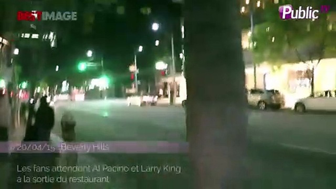 Exclu Vidéo : Al Pacino et Larry King : les tauliers en virée à Beverly Hills !