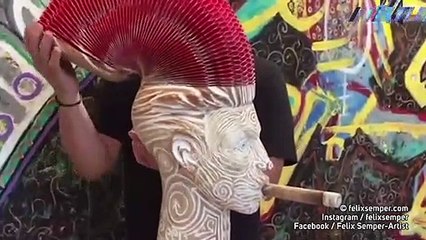 Art : les sculptures en papier extensibles