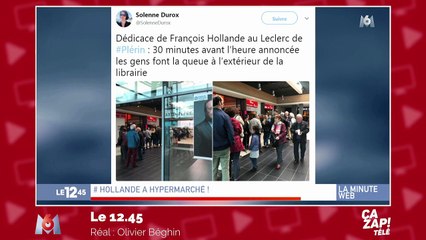 Dédicaces de François Hollande chez Leclerc : c'est un succès !