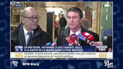 Gérard Collomb réagit à la gifle de Manuel Valls : "Je me suis fait entarter, je ne suis pas allé porter plainte !"