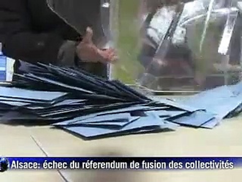 Alsace: échec cuisant du référendum sur la fusion inédite des collectivités