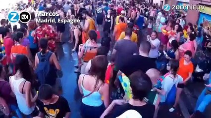 Madrid, transformée en bataille d'eau géante !