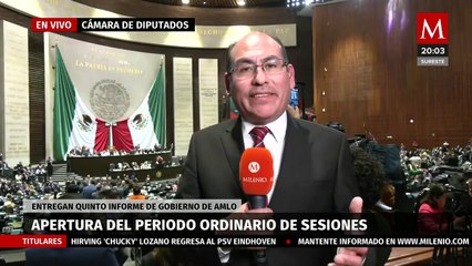 Luisa María Alcalde entrega Quinto Informe; adelanta que AMLO no envía iniciativa preferente