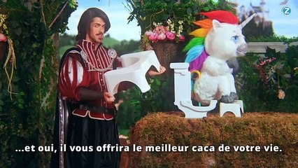 Pub : l'art de faire caca, raconté par une licorne