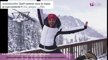 Exclu Vidéo : Ariane Brodier : Elle fait du ski avec un style incroyable !