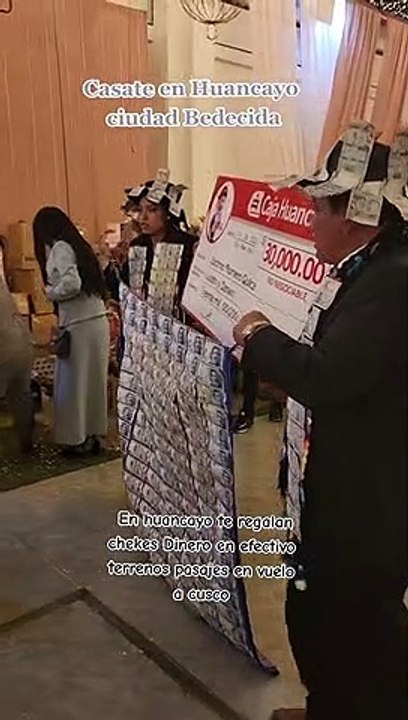 Regalos en bodas de Huancayo valen miles de soles