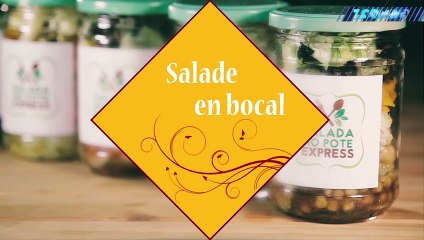 Salade en bocal : chayote et pois chiches
