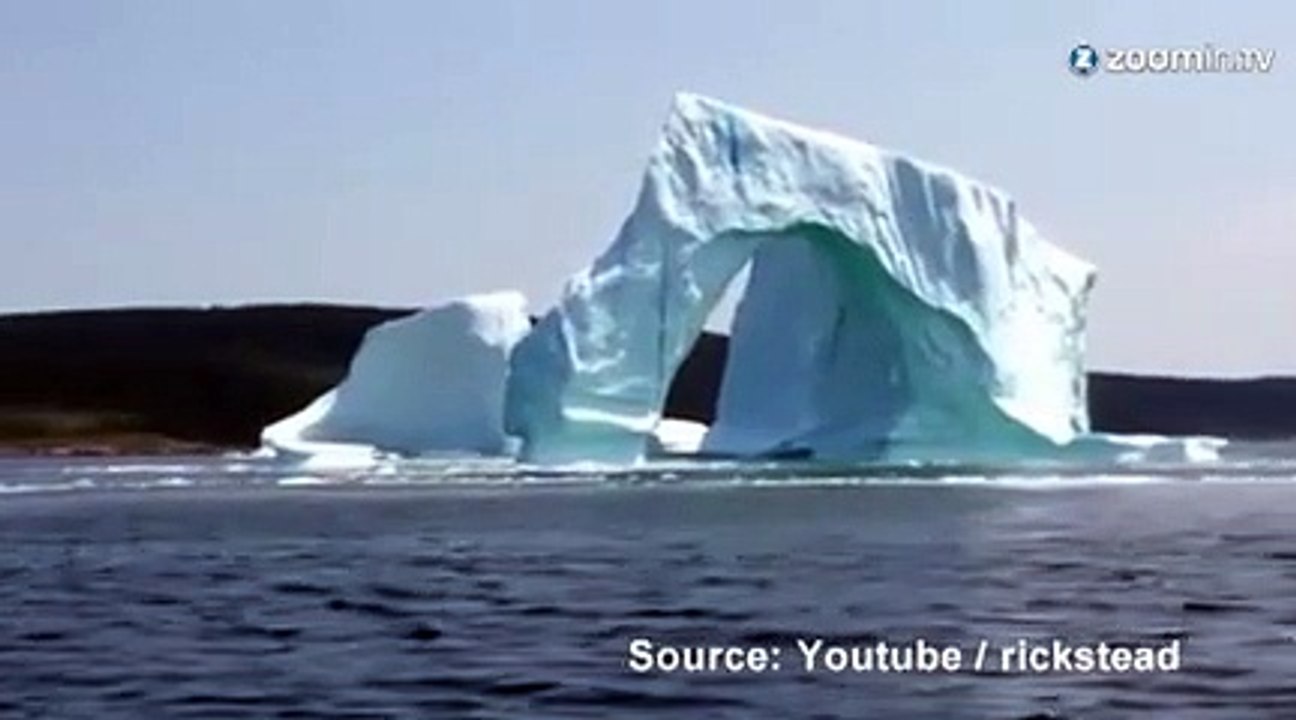 Ils assistent en direct à l'effondrement d'un iceberg