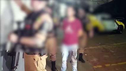 Suspeito de tentativa de latrocínio na Rua São Paulo é preso pela Cavalaria
