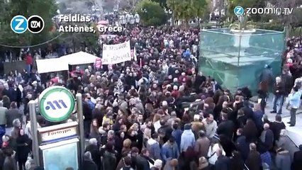 Grèce : les 'anti-austérité' dans la rue