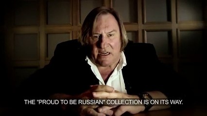 "Fier d'être russe" : la drôle de publicité de Gérard Depardieu