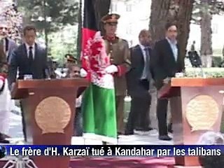 Afghanistan: funérailles du frère du président Karzaï à Kandahar