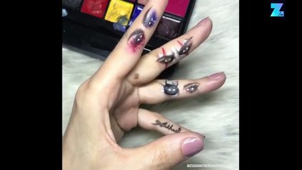 Peindre avec du maquillage