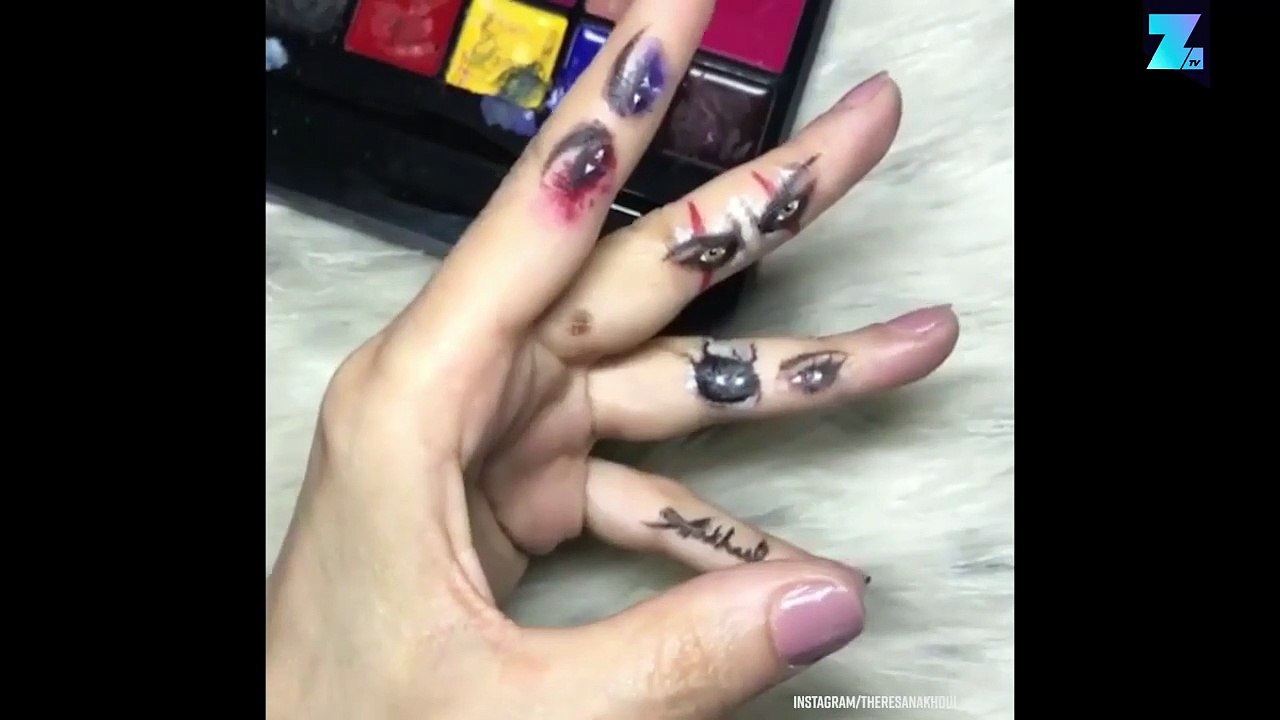 Peindre avec du maquillage