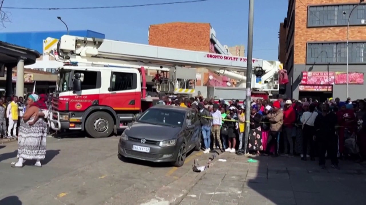 South Africa president calls devastating Johannesburg fire a "wake-up call"