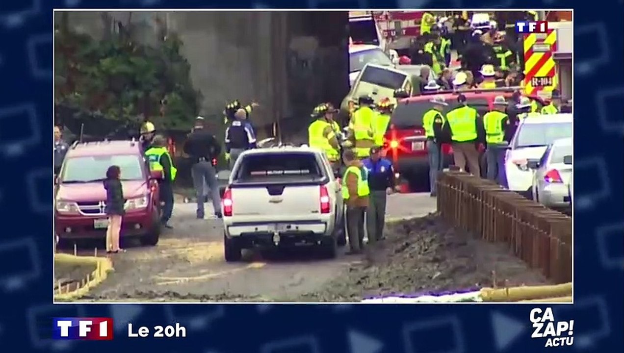 Un Père Noël à moto poursuit une automobiliste responsable d'un accident