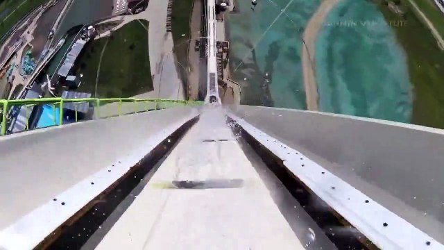 Descente du Verrückt, le plus haut toboggan aquatique du monde