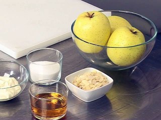 Pommes caramélisées aux amandes