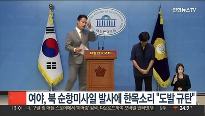 여야, 북한 순항미사일 발사에 한목소리 "도발 규탄"