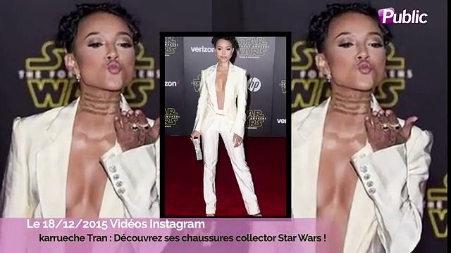Exclu Vidéo : karrueche Tran : Découvrez ses chaussures collector Star Wars !