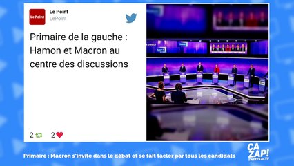 Emmanuel Macron : la cible préférée des candidats pendant le débat de la primaire du PS