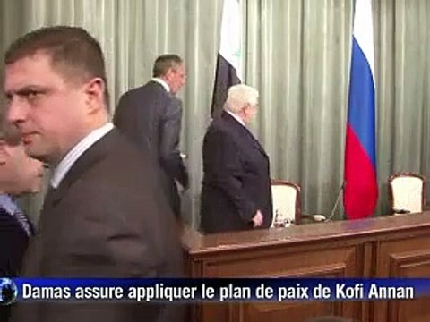 Syrie: Damas dit commencer à appliquer le plan de Kofi Annan, qui dément