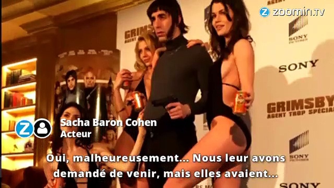 Sacha Baron Cohen, seul, pour la première de Grimsby