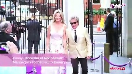Rod Stewart et Penny Lancaster : un couple très complice au bal des "Caudwell Children"