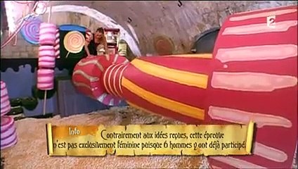 Joy Esther sexy dans l'épreuve des cylindres de Fort Boyard