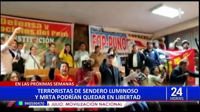 Cerca de 10 terroristas de Sendero Luminoso y el MRTA saldrían en libertad