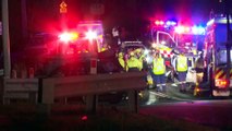 Police continue search for three men involved in multi-vehicle crash which killed two people in Sydney's south-west