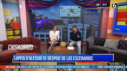 Lupita D'alessio se despide de los escenarios