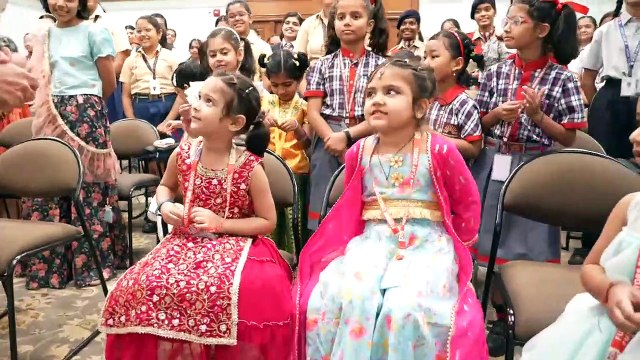 School Students' Enthusiastic Meet & Greet with PM Modi _ Raksha Bandhan Celebrations