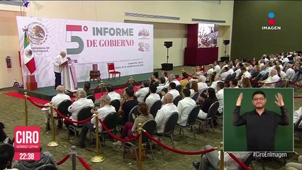 López Obrador destacó el apoyo a los pobres durante Quinto Informe de Gobierno