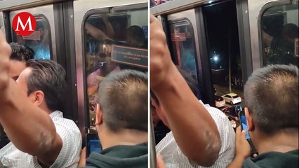 Usuarios de la Línea 9 denuncian que un convoy abrió las puertas en pleno viaje
