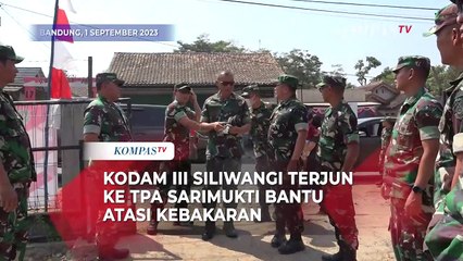 Kodam III Siliwangi Terjun ke TPA Sarimukti Bantu Atasi Kebakaran