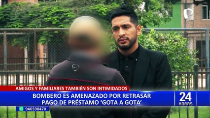 Bombero es amenazado tras endeudarse con prestamistas del 'gota a gota'