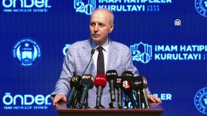 TBMM Başkanı Numan Kurtulmuş, Uşak’ta ÖNDER 20. İmam Hatipliler Kurultayı'nda konuştu