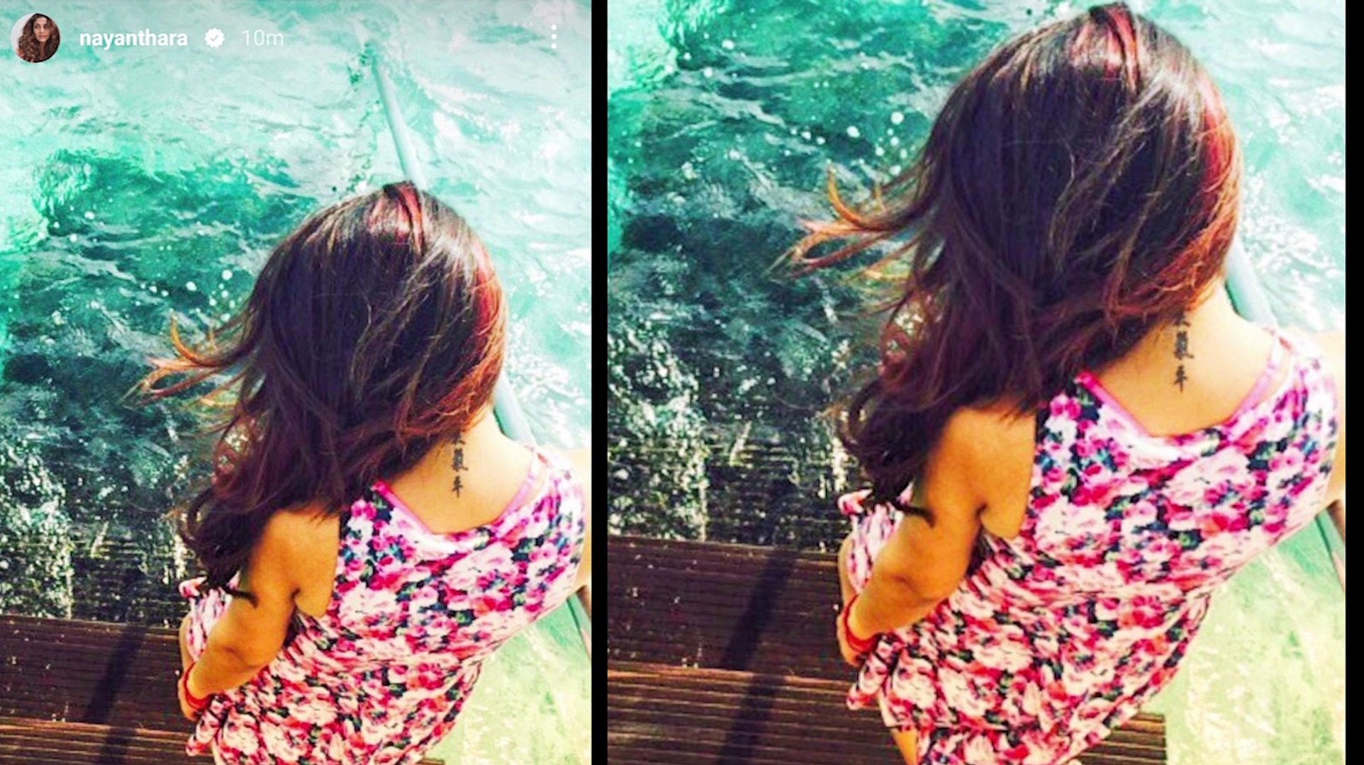 Nayanthara flaunts her neck tattoo as she drops an unseen vacation pic