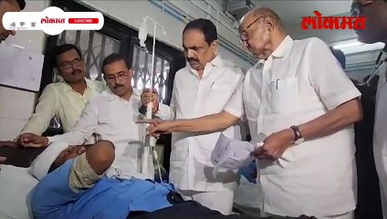 शरद पवार भेटले, जखमी आंदोलकांने घडलेला प्रकार सांगितला