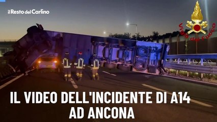 Il video dell'incidente di A14 and Ancona