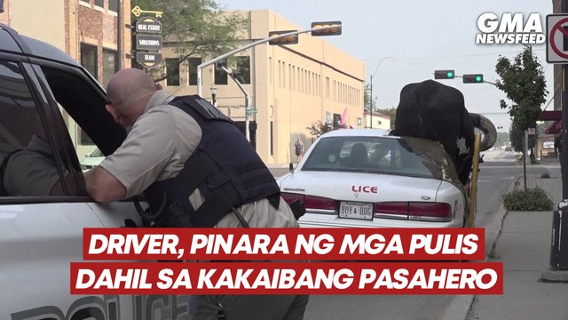 Driver, pinara ng mga pulis dahil sa kakaibang pasahero | GMA News Feed