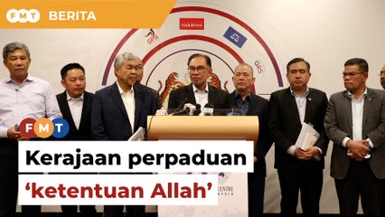 Kerajaan perpaduan ketentuan, Saarani beritahu PN terima takdir Allah