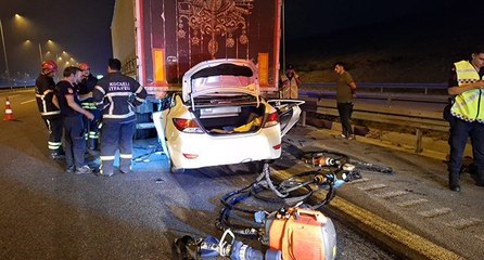 Otomobil, TIR’ın altına girdi: 1 ölü